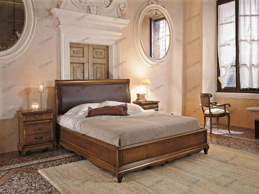 Arvestyle Двуспальная кровать из массива дерева с мягким изголовьем Fenice Fn-0430