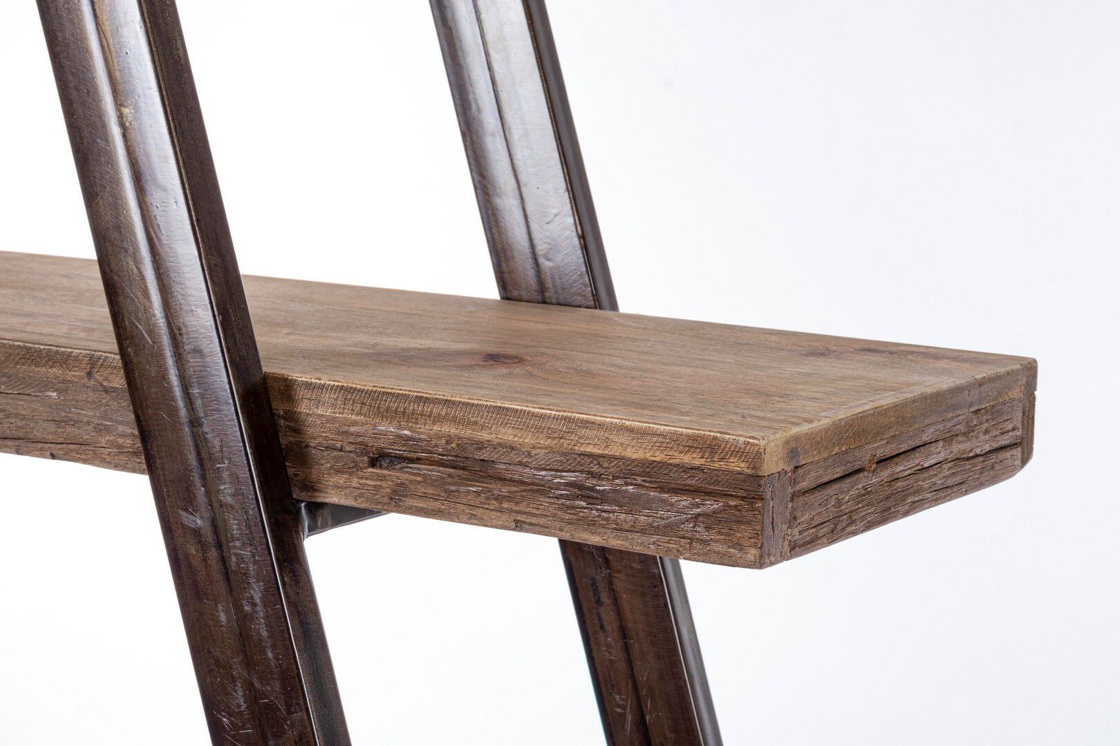 Самонесущий книжный шкаф из манго и стали BIZZOTTO Манчестер ARCH-00027868 - Вид №4