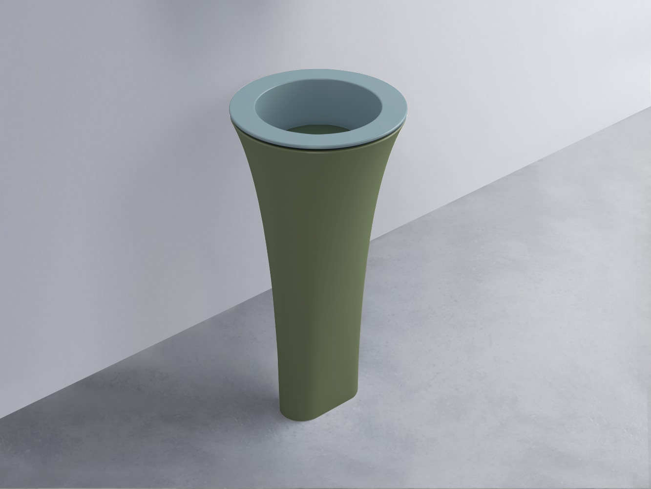 AMLA45-PL+AMPILT-MU+AMCOLT-AG Раковина Amedeo Tondo отдельностоящая cielo Enjoy + Amedeo Ceramica Cielo