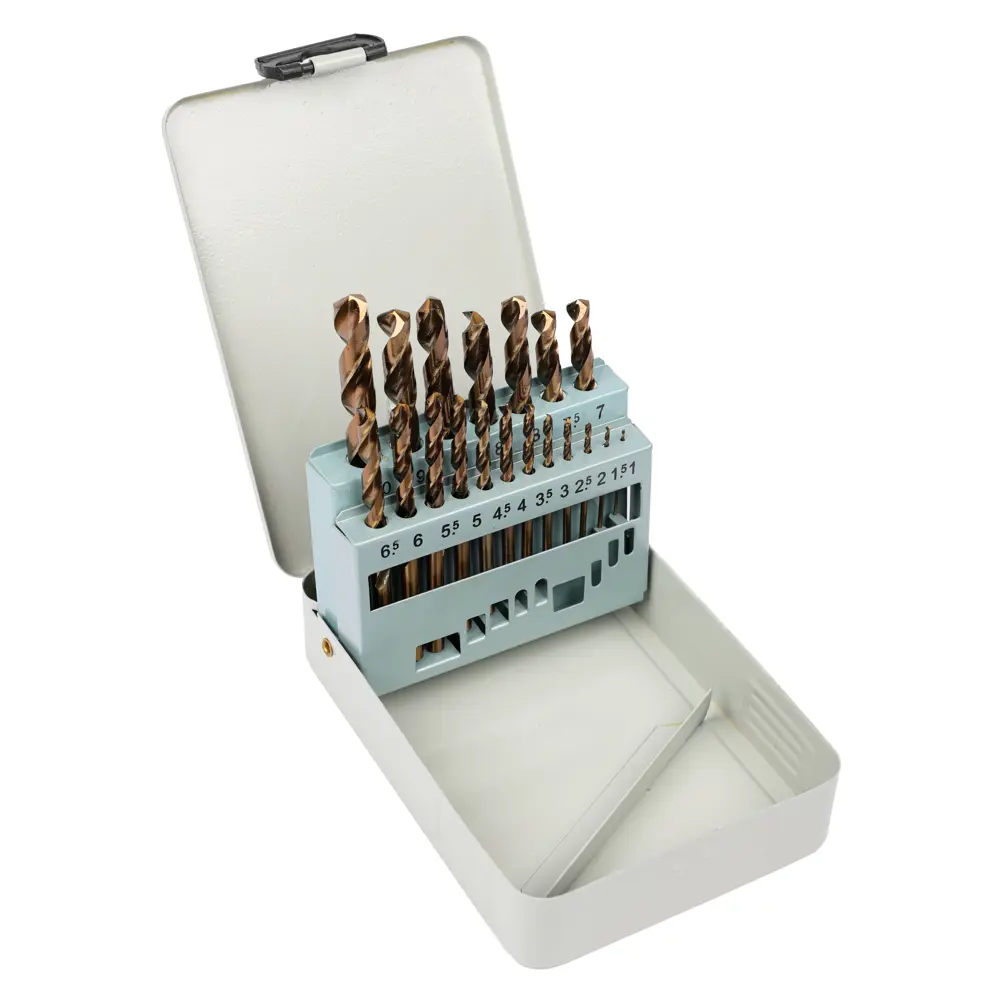 Набор сверл по металлу №80 Р6М5К5 (5% кобальт) Волжский инструмент 1-10 мм, 19 шт STLM-2186784 - Вид №3