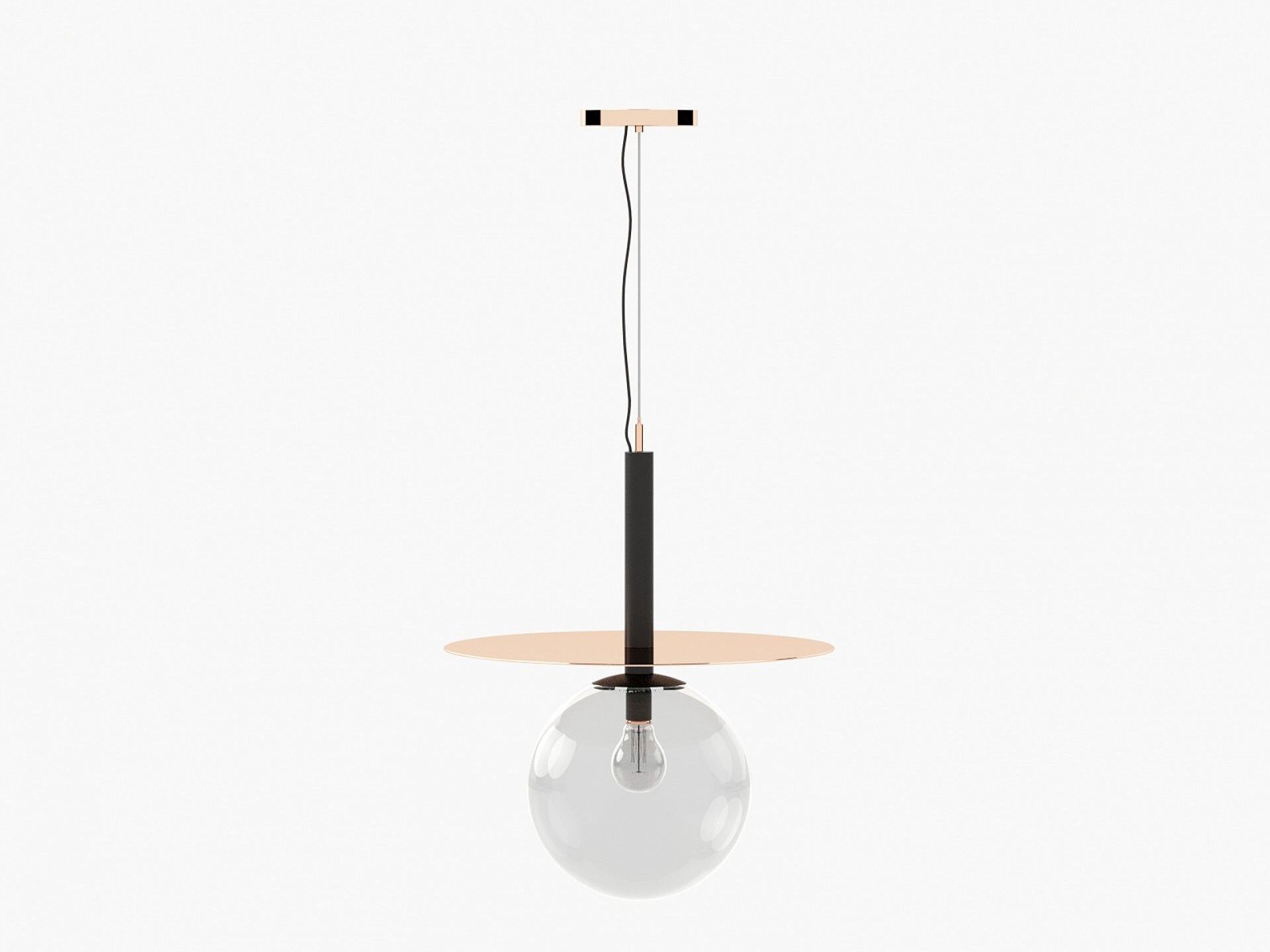 Подвесной светильник из нержавеющей стали и стекла Laskasas ARCH-00093769