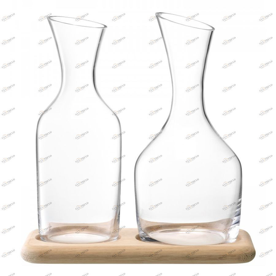 Набор из кувшинов для вина и воды на деревянной подставке 1.2 л/1.4 л LSA International G116600991