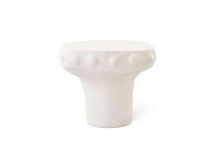 Круглый журнальный столик из гипса