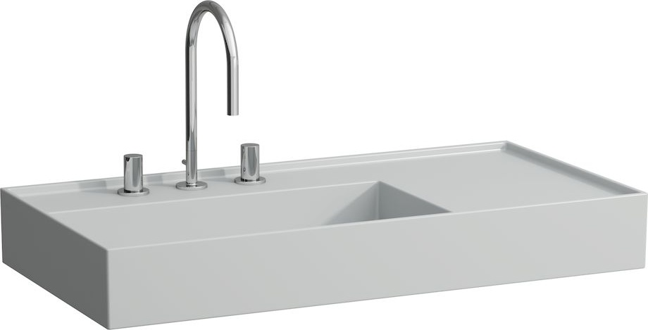 H8103387581111 Раковина, полочка справа, со специальным скрытым сливом LAUFEN PRO - Вид №10