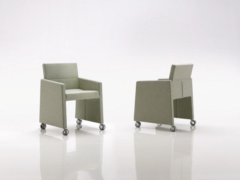 Billiani Мягкое кресло с подлокотниками на колесиках Inka wood sun-id-1425940 - Вид №1