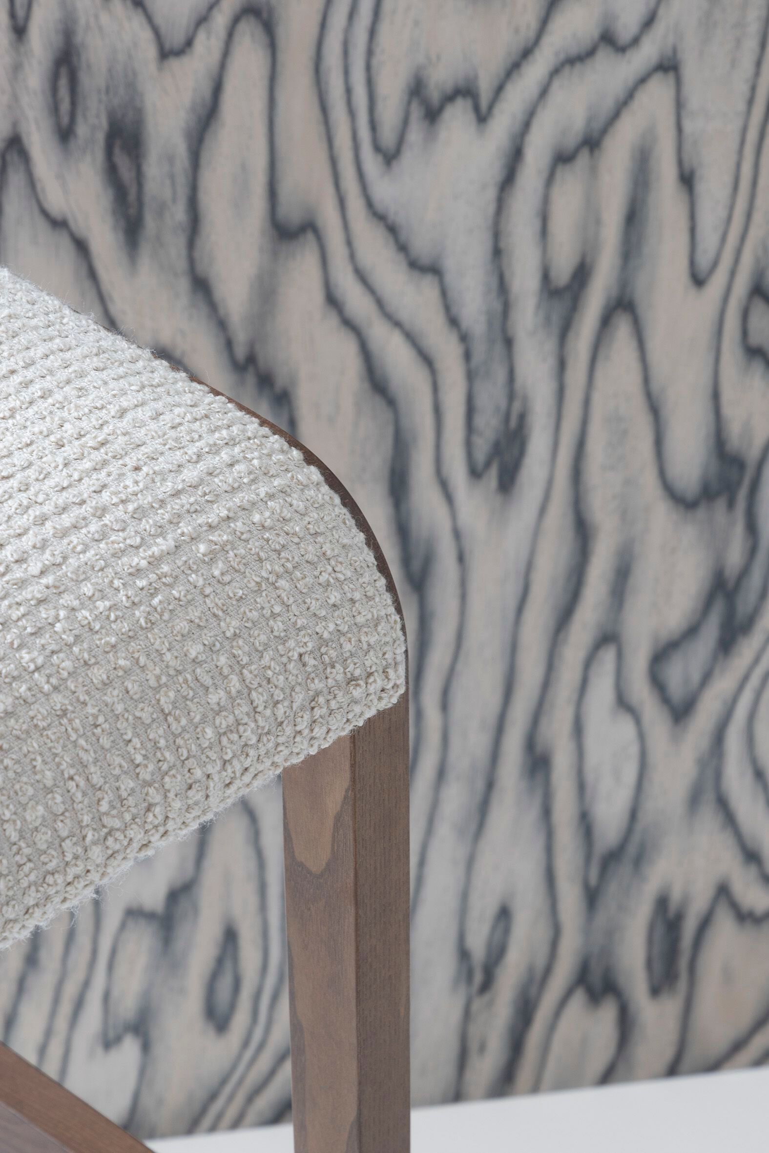 Высокий стул из ясеня с подставкой для ног с мягким сиденьем Billiani Layer ARCH-00147215 - Вид №6