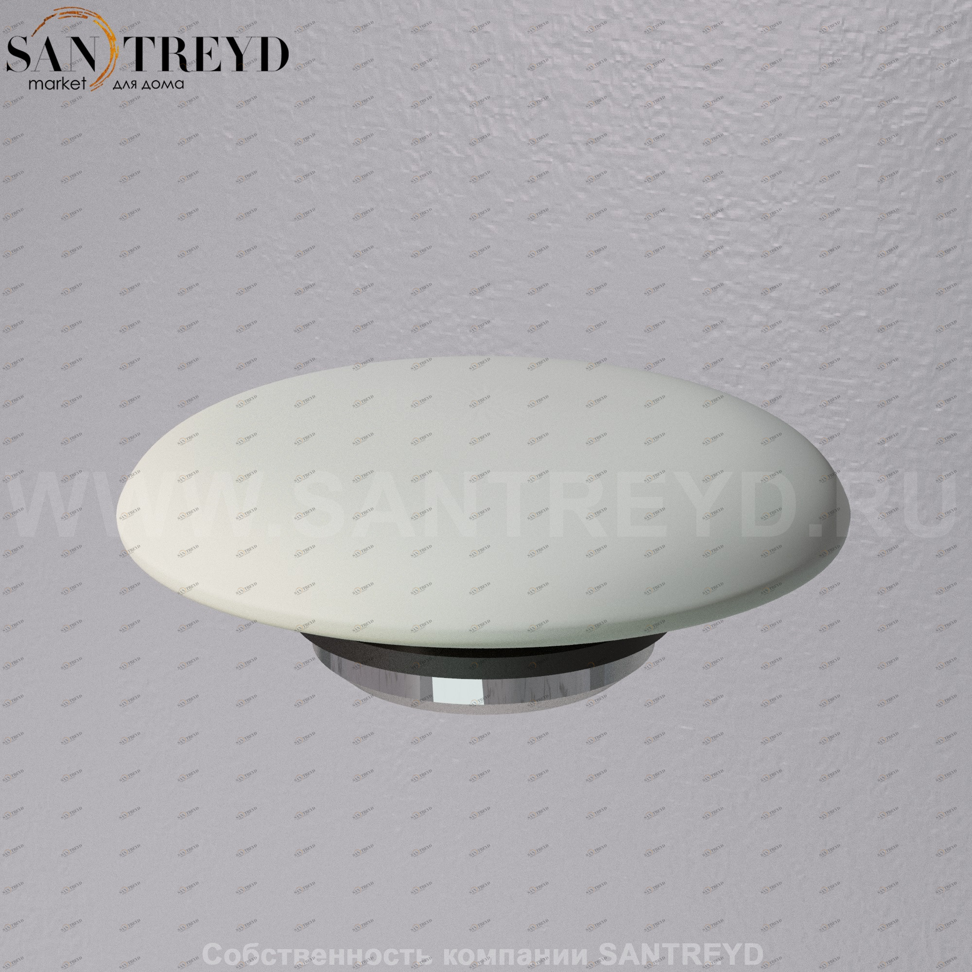 A038VX.130 Донный клапан с керамической накладкой с функцией Click-clack A. e. T. Italia RICAMBI Серый матовый AeT ITALIA