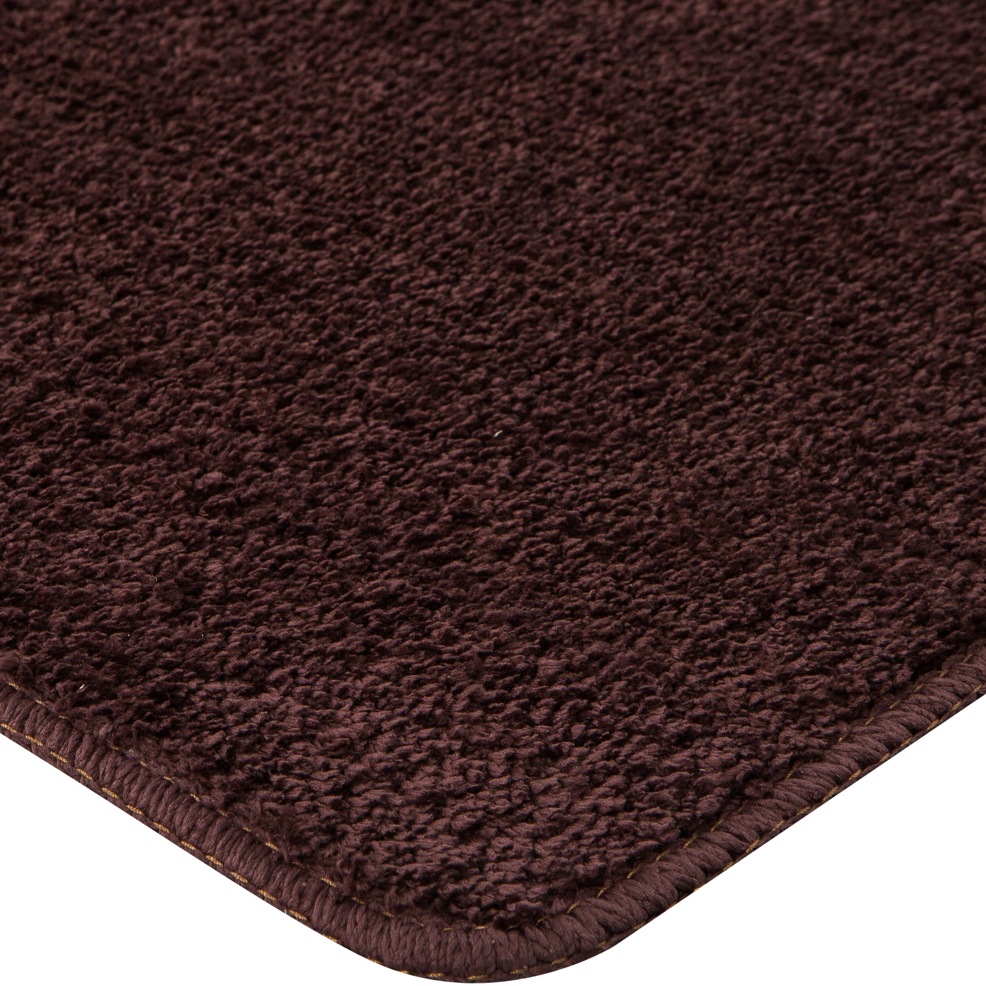 82490619 Коврик для ванной комнаты 45x70 см цвет коричневый PRESTO Santreyd  - Вид №1