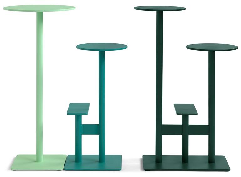 Blå Station Высокий барный стул из алюминия с подставкой для ног Combo Bla Station sun-id-1459300 - Вид №4