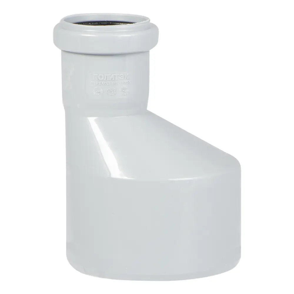 ПОЛИТЭК Эксцентрический переходник 110х50 мм для канализационных систем 11012496 STLM-0001070 - Вид №1