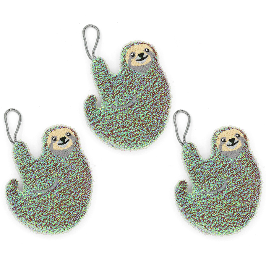 CU322 Набор губок sloth 3 шт Kikkerland 