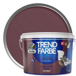 Краска для стен и потолков Trend Farbe цвет Сангрия 2.5 л 81970721 STLM-2053623
