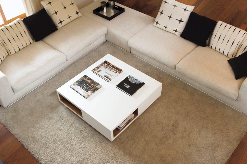 Kendo Mobiliario Низкий квадратный журнальный столик с журнальной полкой sun-id-1375706 - Вид №4