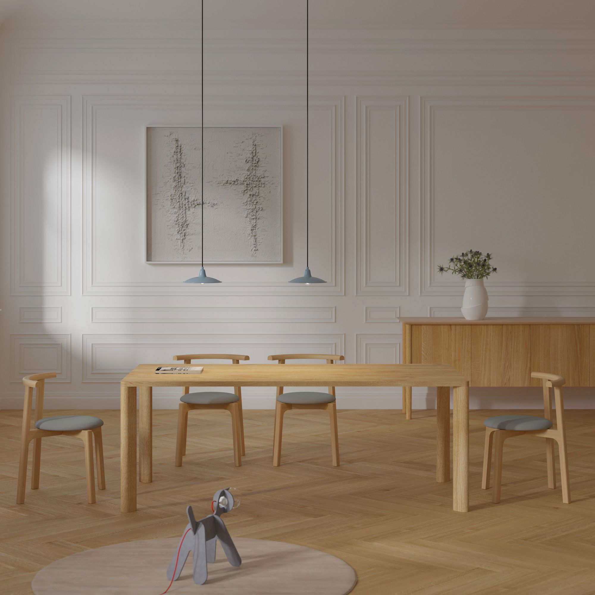 Прямоугольный деревянный стол для гостиной Vitamin Design MOLLIS ARCH-00088600 - Вид №5