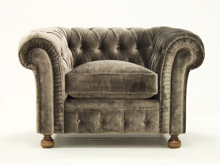 Бархатное кресло с подлокотниками CREARTE COLLECTIONS Chesterfield Classic Origins ARCH-00056955 - Вид №1