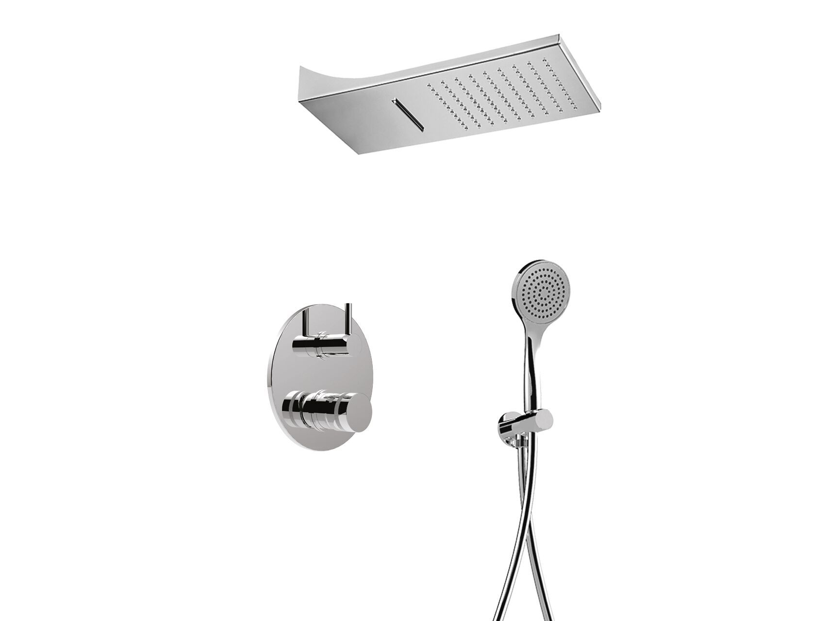 Встраиваемый набор для душа с ручным душем Rubinetteria Giulini MyRing ARCH-00102291 - Вид №1