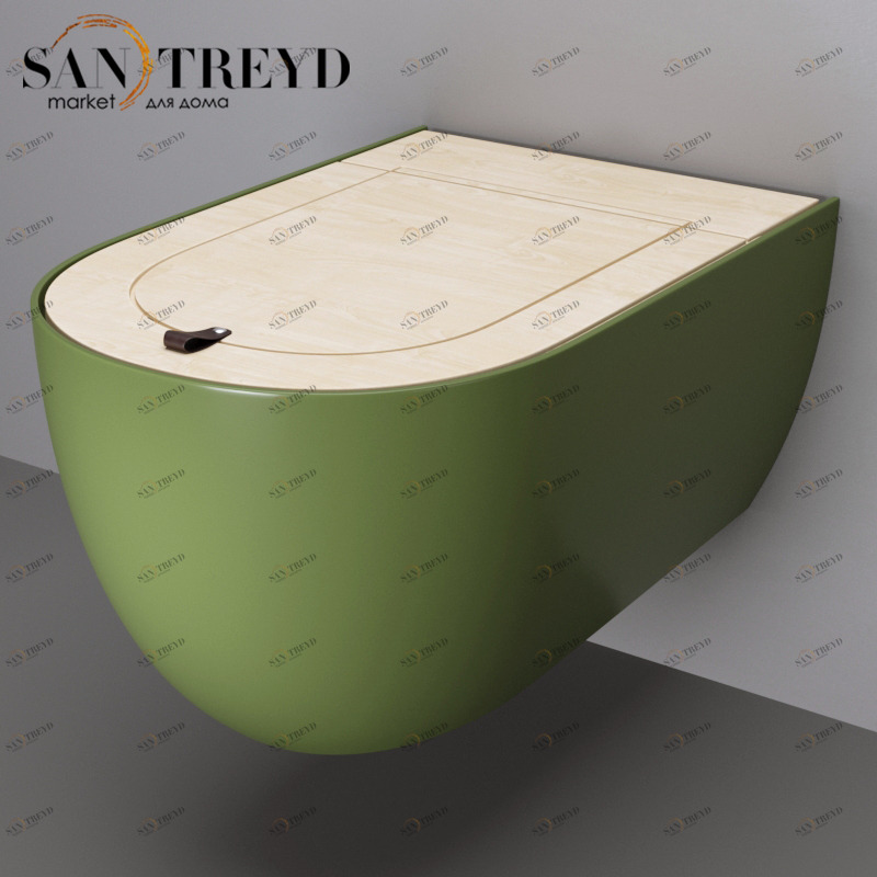 THV00144 Подвесной унитаз настенный Зеленый ArtCeram TheOne Италия