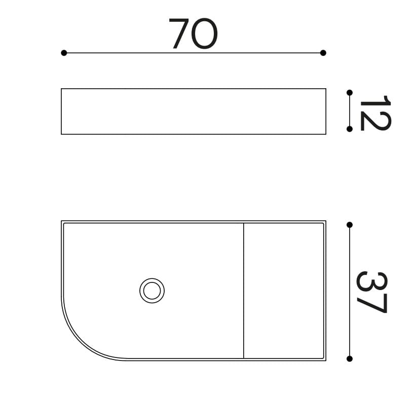 Прямоугольная раковина Livingtec® с столешницей Ex.T Nouveau ARCH-00148092 - Вид №8