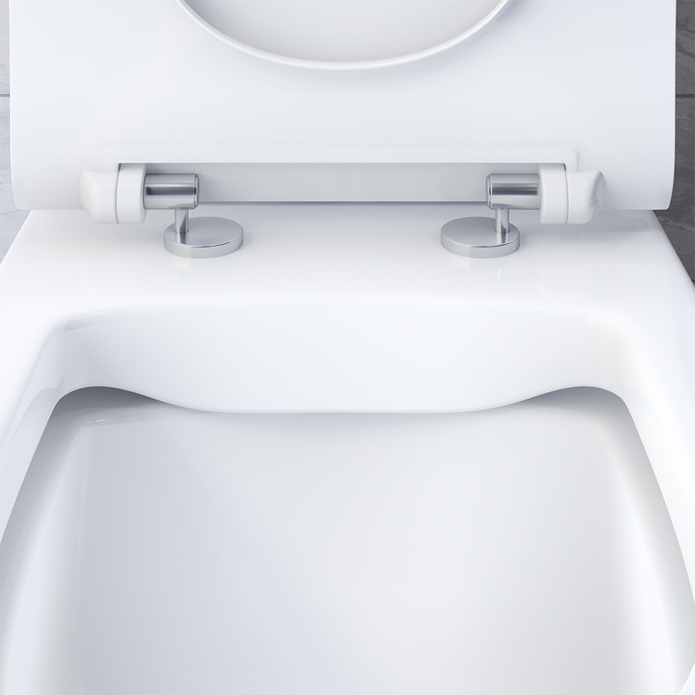 DX86C8600SC унитаз-компакт безободковый с сиденьем микролифт Damixa Sirius - Вид №5