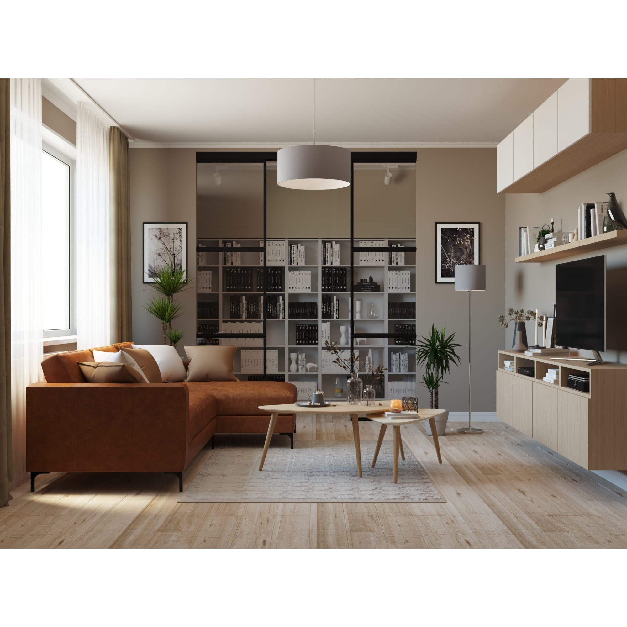 81965215 Дверь для шкафа МФ 38x59.6x1.6 см цвет белый глянец Lion Santreyd  - Вид №6