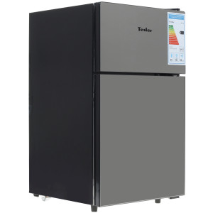1166578 Холодильник компактный   Tesler RCT-100 Mirror зеркальный