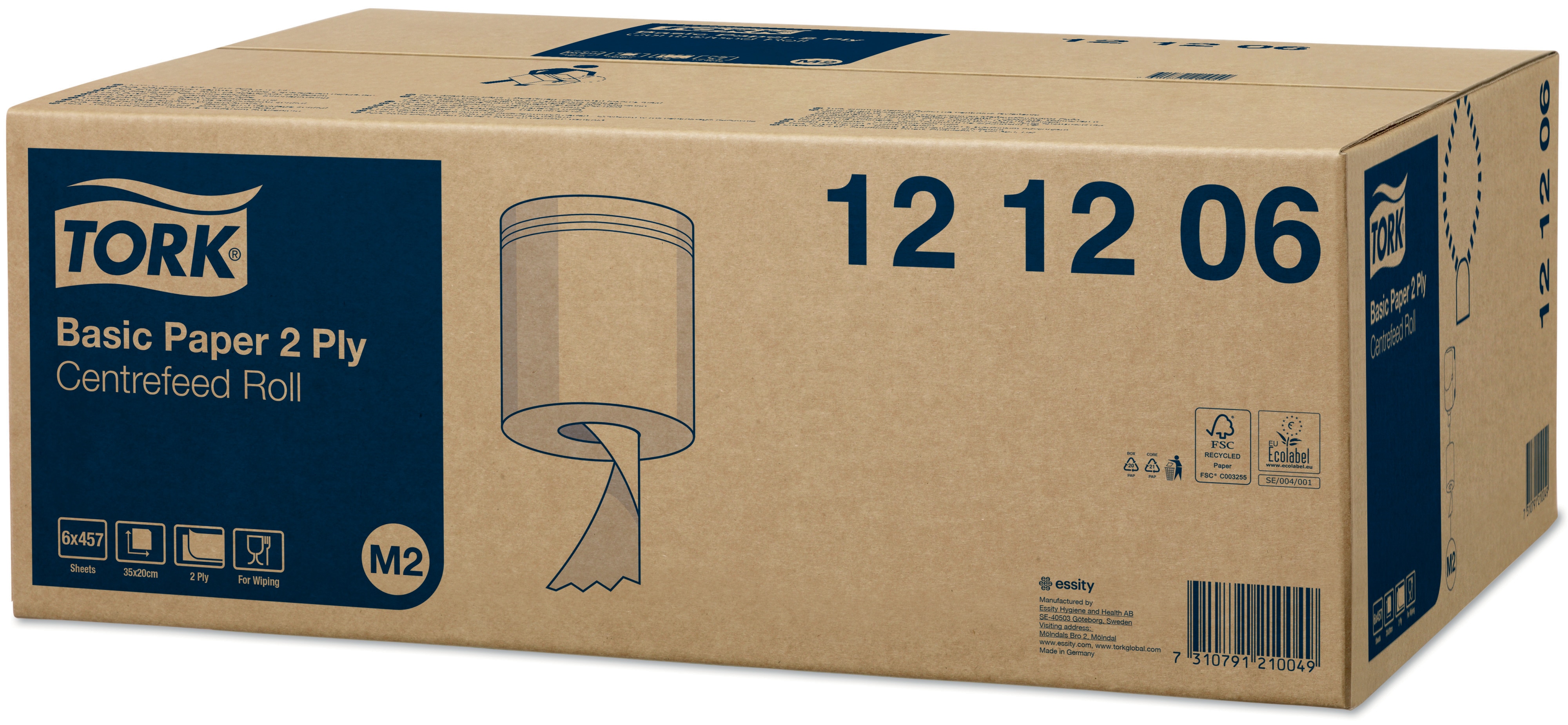 12120639 Бумажная салфетка для основных задач, 2-слойная Tork  - Вид №2