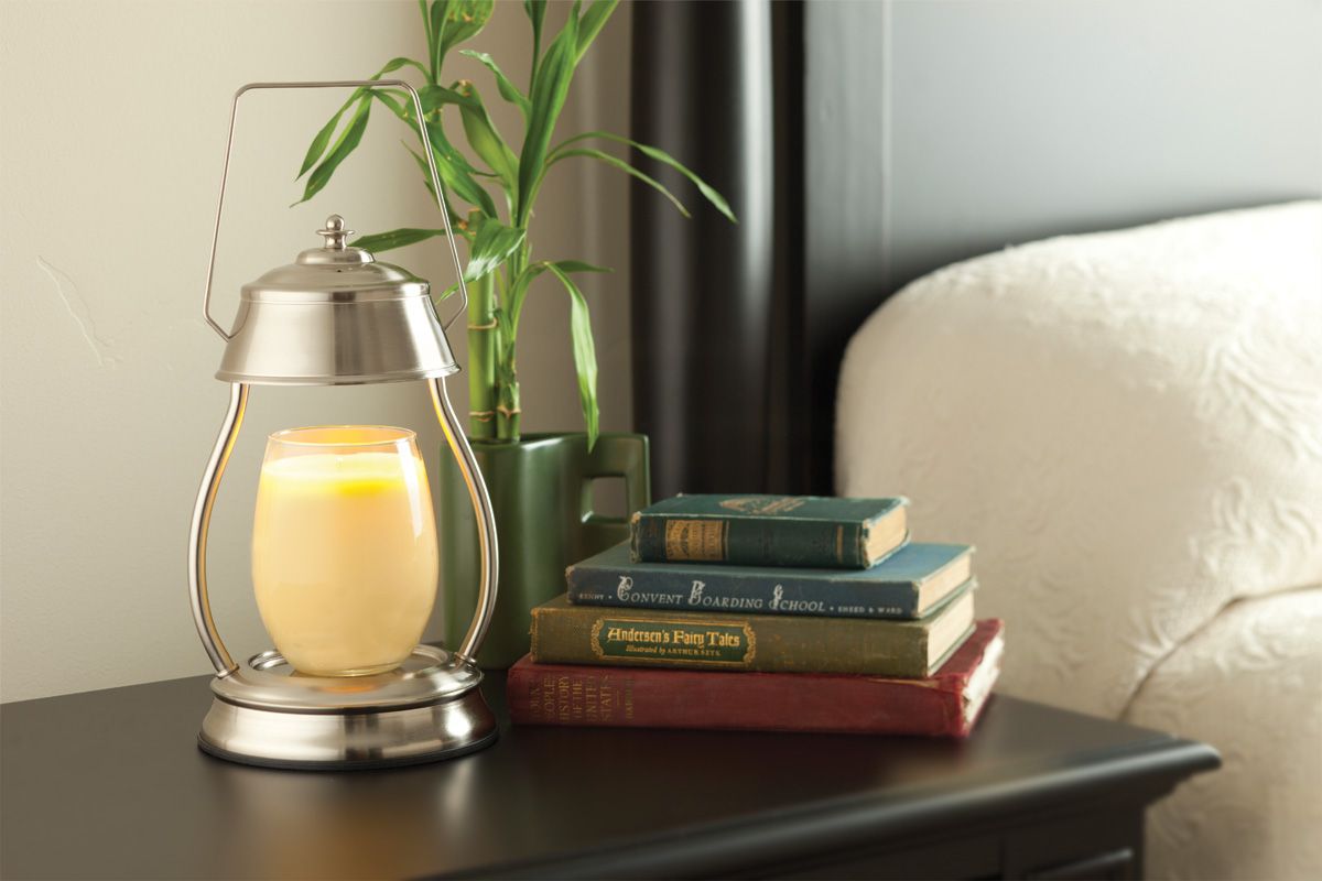 Электрическая лампа для ароматизации "Фонарь Ураган" никель CANDLE WARMERS  268143 Серебро  - Вид №2