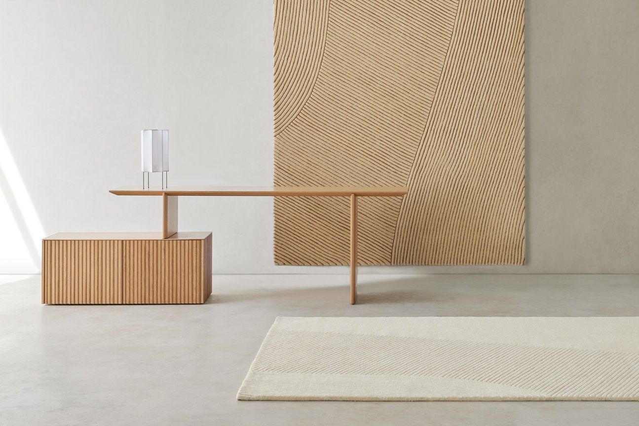 Деревянный прямоугольный стол с полками Punt Velasca ARCH-00115584 - Вид №2