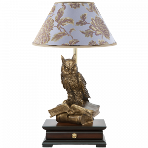 33006/1,34051 Настольная лампа с бюро Ученый Филин Маргарита Лаванда BOGACHO
