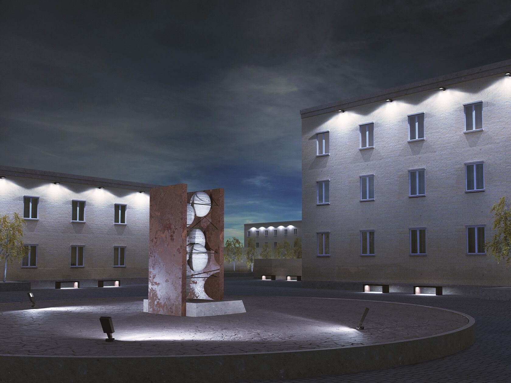 Алюминиевый регулируемый светодиодный наружный прожектор [LND] общие ARCH-00005895