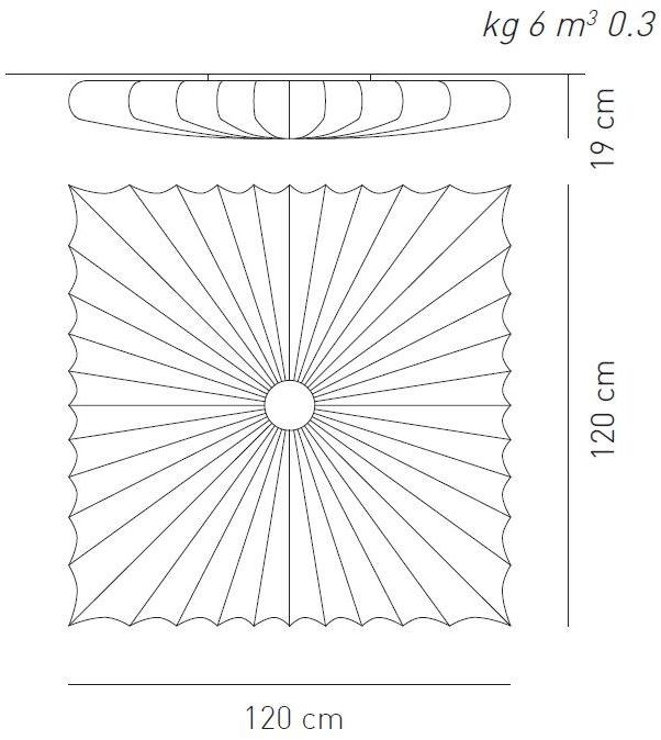 AXOLIGHT Потолочный светильник из ткани Muse sun-id-1441732 - Вид №3