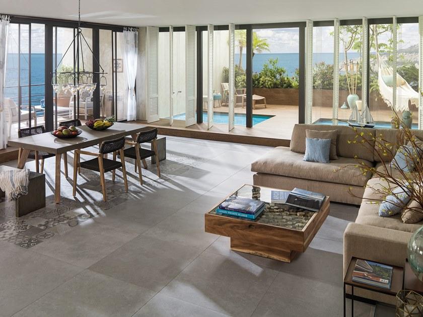 Porcelanosa Пол из керамогранита с эффектом цемента Ston-ker® sun-id-1374998 - Вид №4