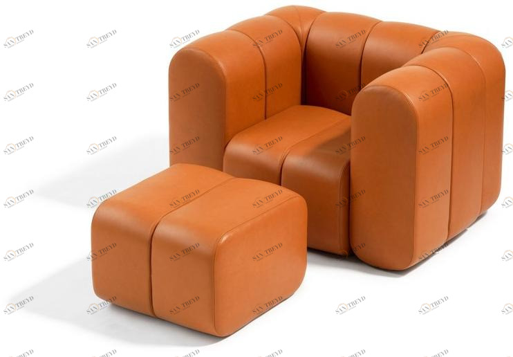 Blå Station Кожаное кресло с подлокотниками Bob Bla Station sun-id-1470190