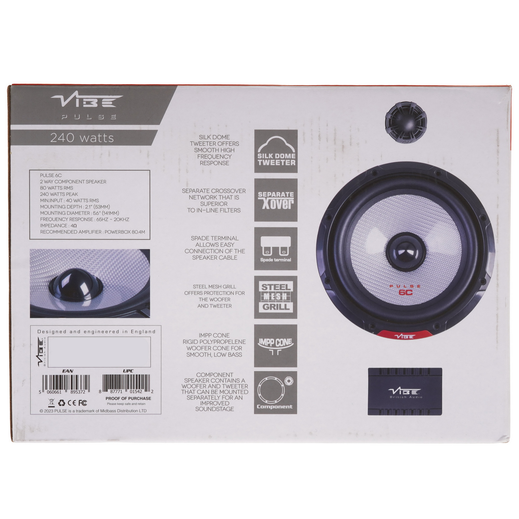 9140967 Компонентная акустическая система VIBE PULSE6C-V3 STDN-0124079 - Вид №10
