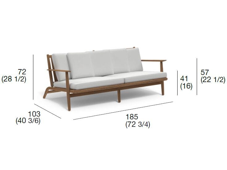 2-местный ТИК садовый диван RODA Levante ARCH-00126207 - Вид №5