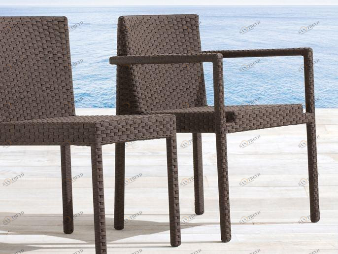 Roberti Штабелируемый алюминиевый садовый стул с подлокотниками Saint tropez sun-id-1366409