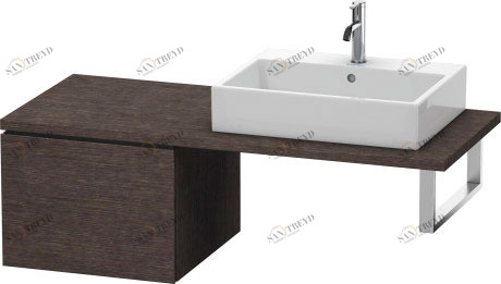 LC583207272 L-Cube Шкафчик для консоли Дуб брашированный, натуральный шпон Duravit
