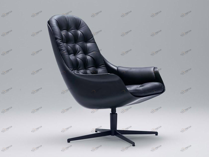 Sits Кожаное кресло с 4 спицами и подлокотниками Birds sun-id-1409759