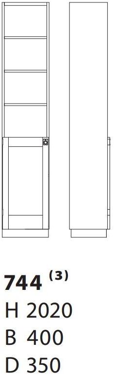 Karl Andersson Книжный шкаф из дерева Ka72 744  - Вид №1