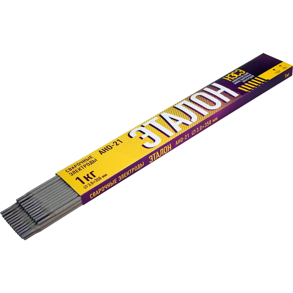 Электрод сварочный АНО-21 НЗСЭ Эталон 3 мм 1 кг STLM-2118402 - Вид №1