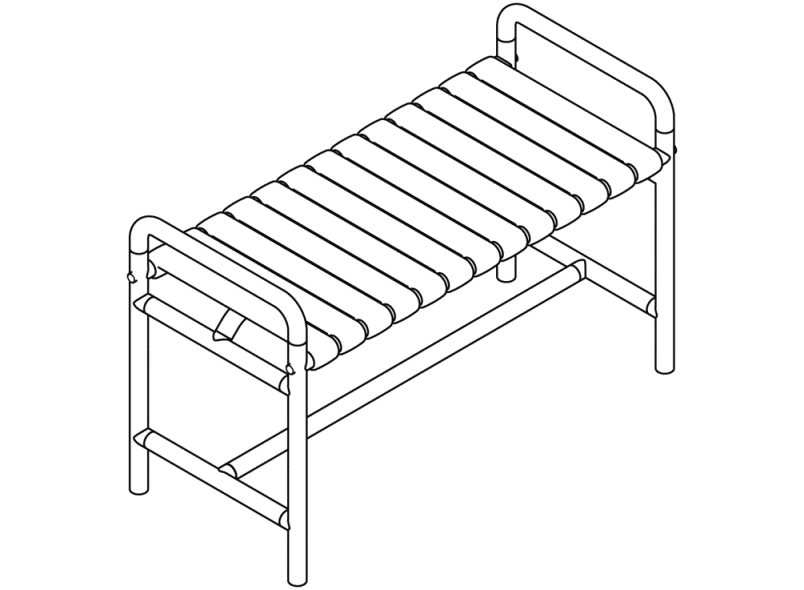 801.51.8410 Душевая скамья с нагрузкой на опору до 350 кг HEWI USA Produkte  - Вид №6