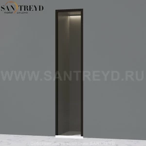 Effegibi FIT 50 Стеклянная панель с профилем из черного алюминия. Размеры: длина 50 см, высота 210 см HF10020001