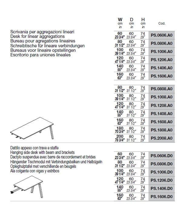 Рабочий стол со встроенной полкой Bralco Polar ARCH-00151196 - Вид №2
