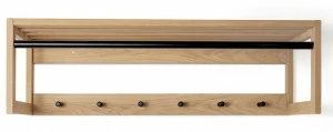 Woodman Настенная вешалка из стали и дерева Slussen 134366001133