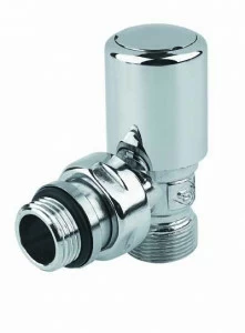 Carlo Poletti V140101CB Клапан двухтрубный с держателями. Версия прямая с подключением медной или пластиковой трубы. Межосевое расстояние 50 мм.