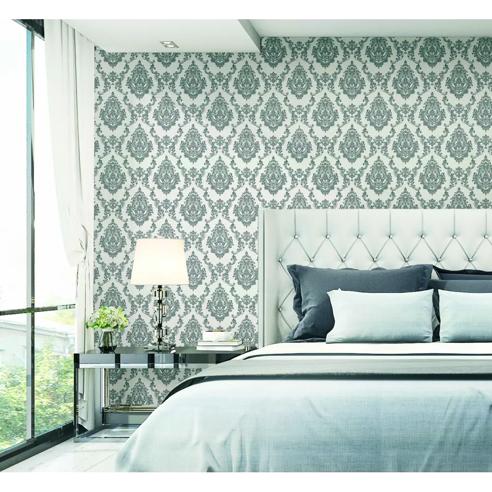 Флизелиновые обои АРТЕКС Дарина — элегантное серое решение для стен 86149913 STLM-0066517 - Вид №3