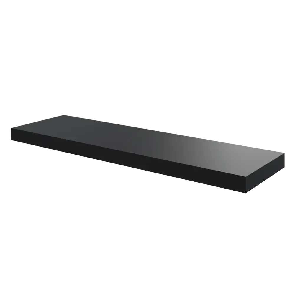 Полка настенная Spaceo Paris 80x23.5 см МДФ цвет чёрный 82877499 STLM-2166560  - Вид №1