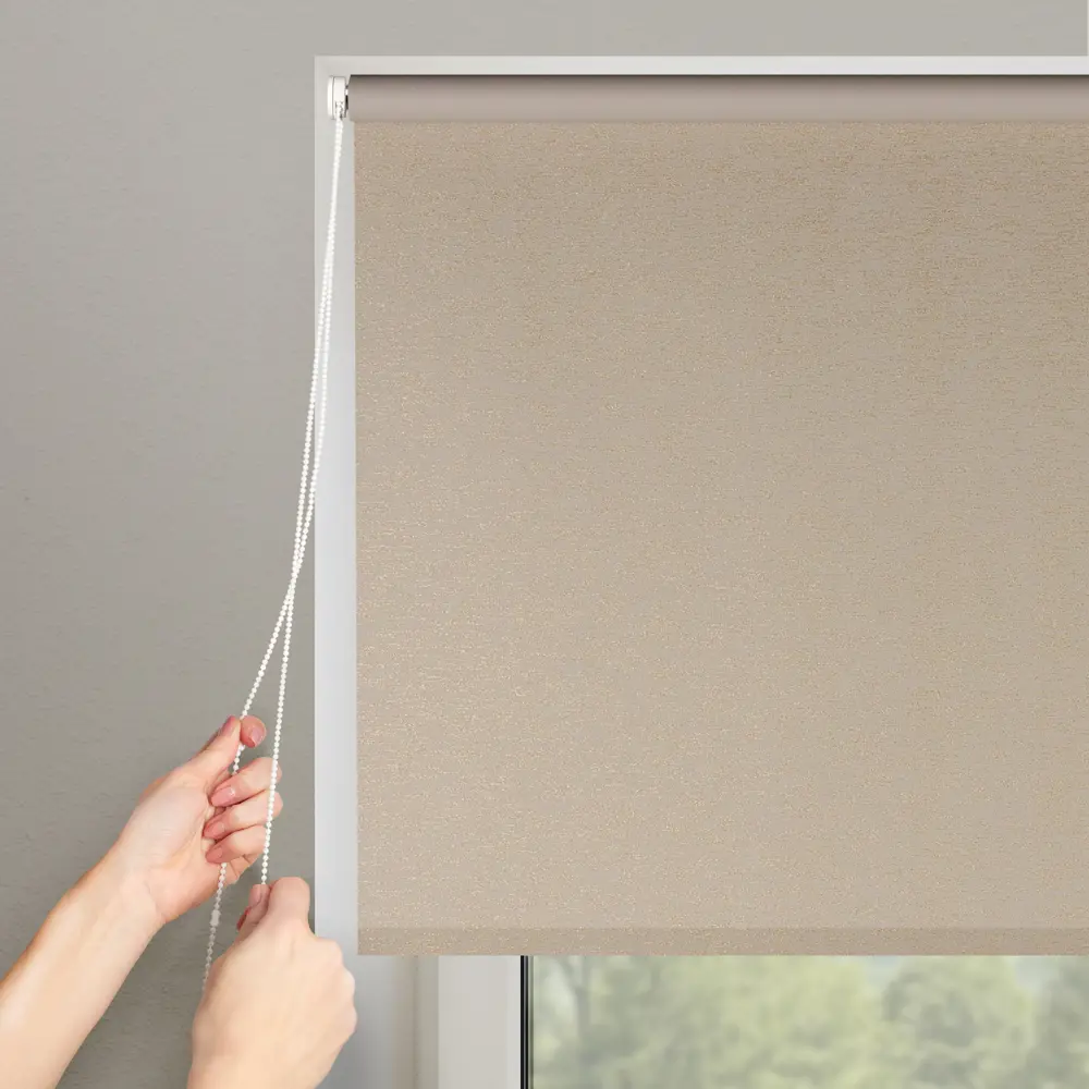 Штора рулонная Shine 140x175 см золотая PRAKTO STLM-2179561 - Вид №5