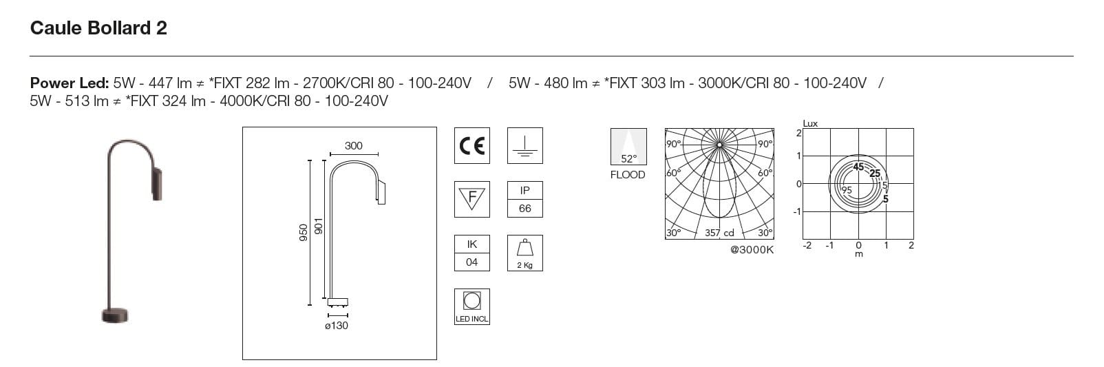 Светодиодный светильник из нержавеющей стали Flos Outdoor Collection-Bollard ARCH-00048436 - Вид №9