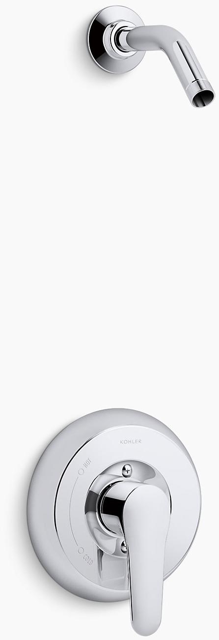 KOHLER Клапан для душа July  Rite-Temp с рычажной ручкой, без насадки для душа K-TLS98009-4-CP  - Вид №1